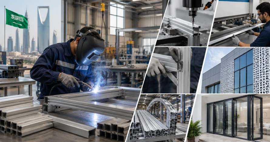 Aluminium Fabrication in Saudi Arabia- Specify Fabrication Process for Multiple Applications