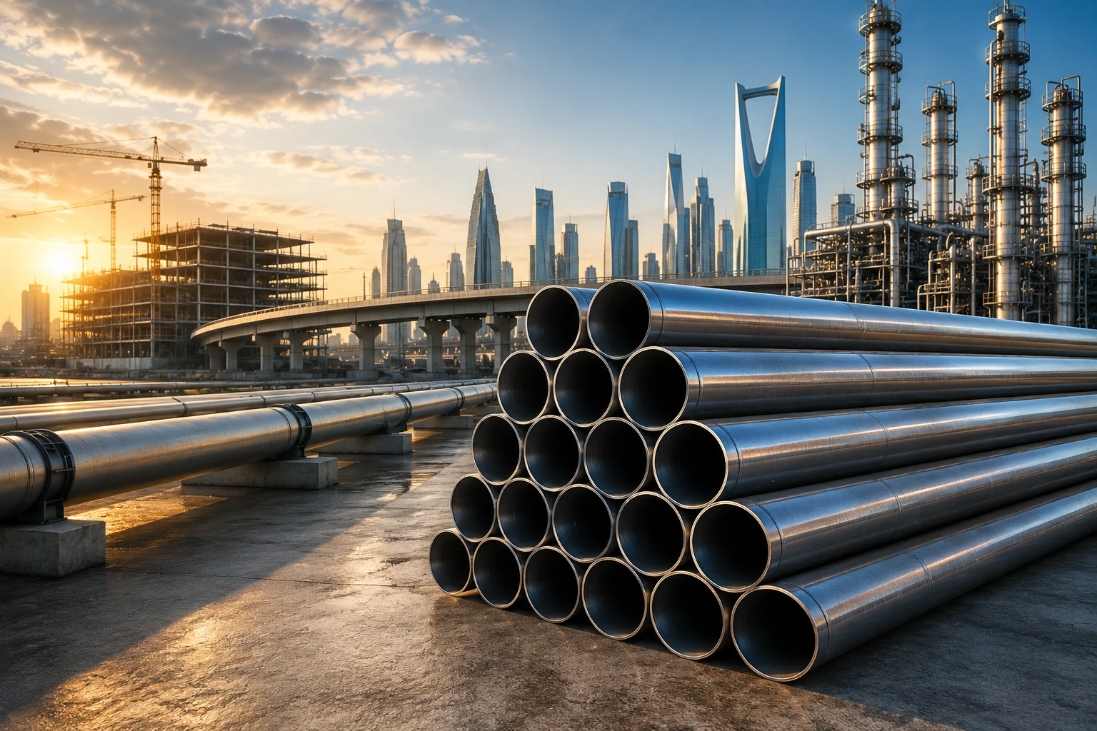 ERW Pipe in Saudi Arabia- Know the Significant Role in the Modern Infrastructure