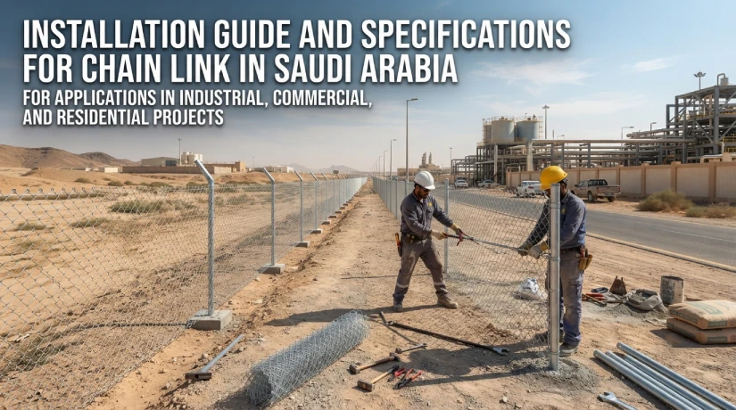 Installation Guide and Specifications for Chain Link in Saudi Arabia For Applications